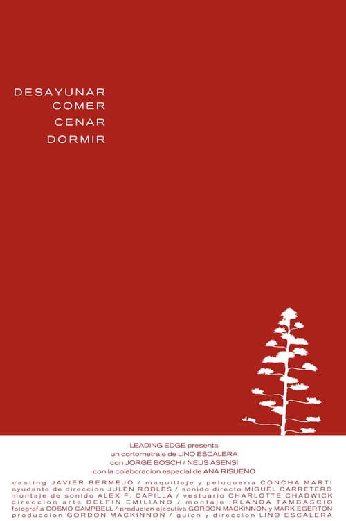 Desayunar, comer, cenar, dormir poster