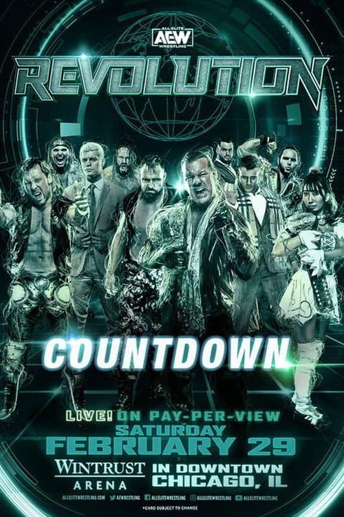AEW Revolution 2020: Countdown poster