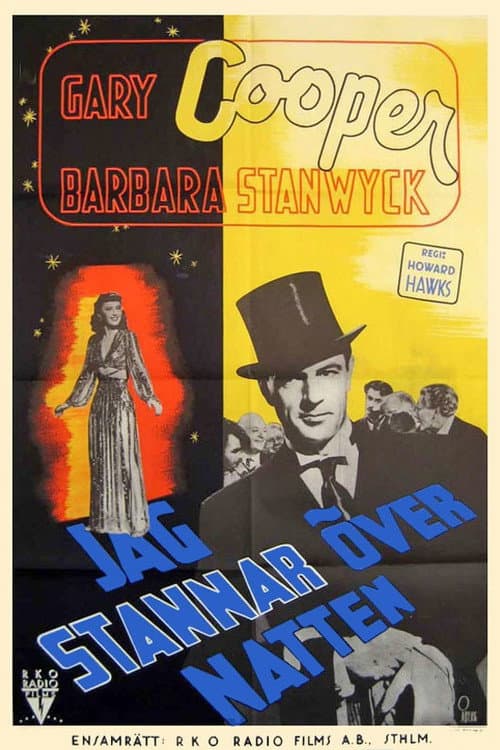 Jag stannar över natten poster