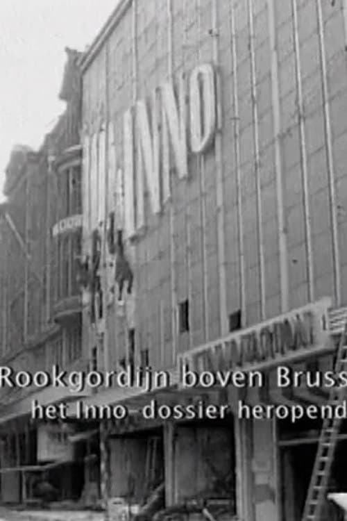 Rookgordijn boven Brussel poster