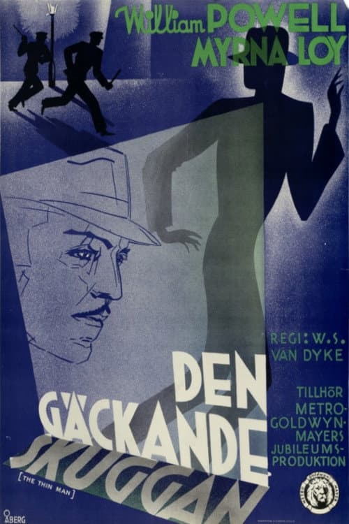 Den gäckande skuggan poster