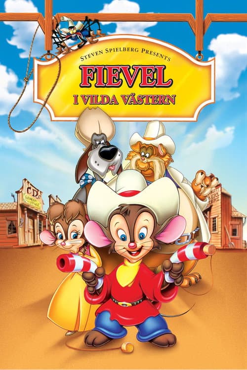Resan till Amerika - Fievel i vilda västern poster