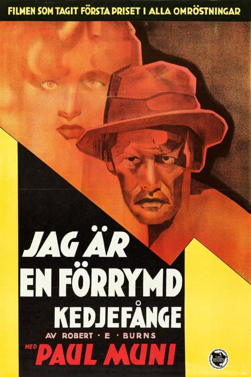 Jag är en förrymd kedjefånge poster