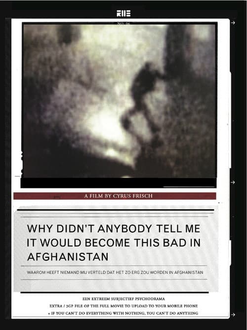 Waarom heeft niemand mij verteld dat het zo erg zou worden in Afghanistan poster