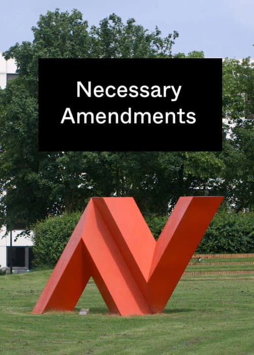Necessary Amendments poster