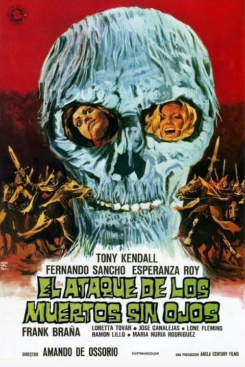 El ataque de los muertos sin ojos poster
